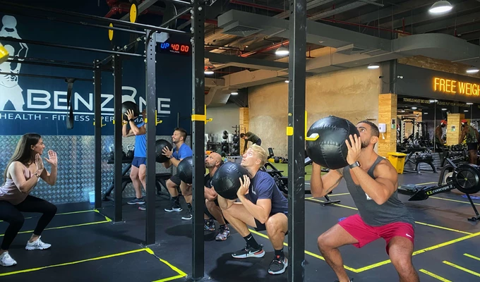 Group Doing Crossfit